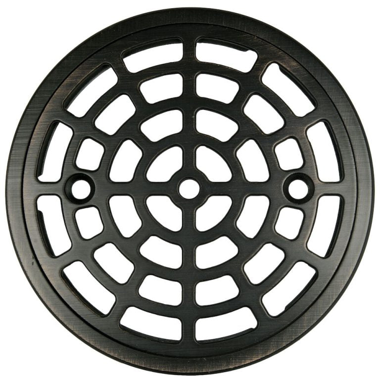 Sioux Chief 821-2SRBRPK1 OIL-RUBBED BRONZE CAST RING & ROUND STRAINER