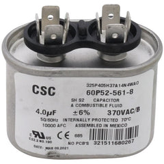 Reznor 163894 Oval Capacitor with Mounting Bracket 370V 4 MFD