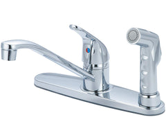 Pioneer K-4164 Single Handle Kitchen Faucet, Chrome Finish