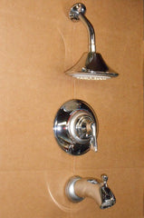 Moen T2807CPM Asceri Chrome/Platinum Posi-Temp Tub & Shower Trim Kit with Lever Handle