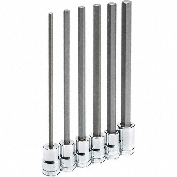 GEARWRENCH Gearwrench 82554 Hex Bit Socket Set 3/8 Drive 6 Pc Metric