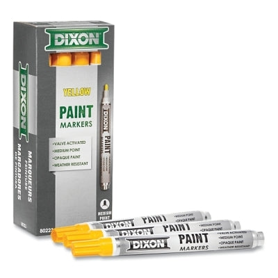 Dixon Ticonderoga 80223 Valve Action Paint Marker Medium Yellow