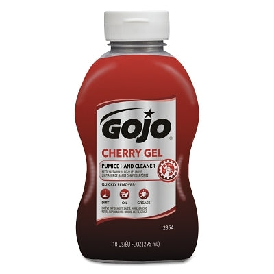 GOJO 235408 Cherry Gel Pumice Hand Cleaner 10 oz Bottle