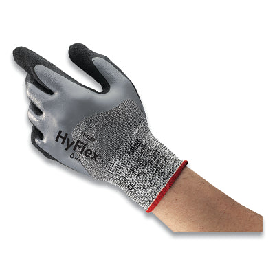 Hyflex 11-927 Oil and Cut Resistant Gloves Size 8 Gray/Black