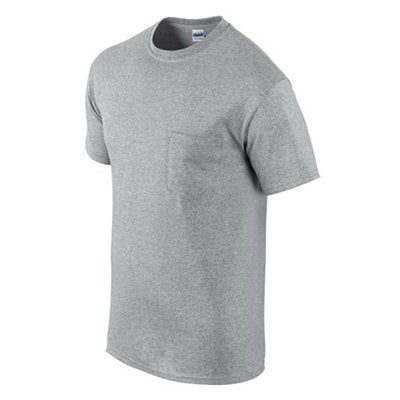 True Value 1047473 Pocket T-Shirt, Sport Gray, Men's Large, 2-Pk.