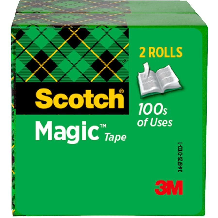 3M 3M MMM8103472 Scotch Magic Tape 0.75 in x 72 yd (2 Pack) 8103472