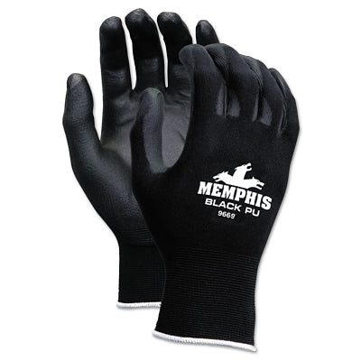 MCR Safety 9669M NXG PU Coated Work Gloves Medium Black