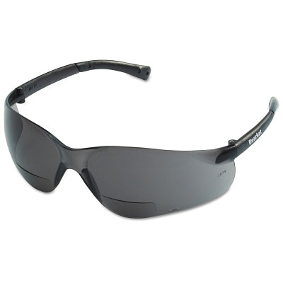 MCR Safety BKH20G BearKat BK1 Series Bifocal Readers Safety Glasses Gray Lens 2.0 Dipter Gray Frame