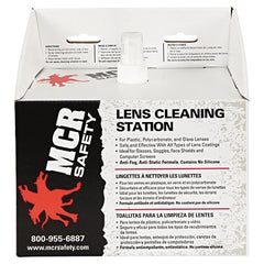 MCR Safety LCS1 Disposable Lens Cleaning Station 8 Oz with Tissues