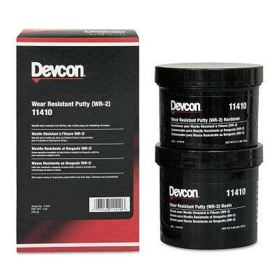 Devcon 11410 Wear Resistant Putty WR-2, 1 lb Kit Dark Gray