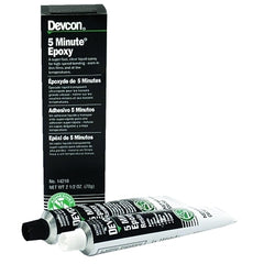 Devcon 14210 5 Minute Epoxy 2.5 oz Dual Tube Colorless to Light Yellow