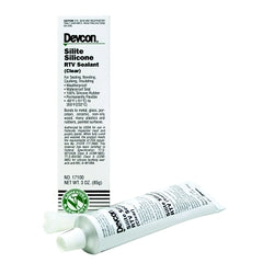 Devcon 17100 Silite Silicone RTV Sealant - 3 oz Tube Clear