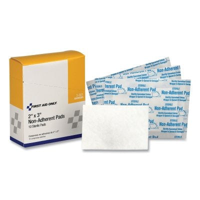 First Aid Only 3601 Sterile Gauze Pad, 3 in x 3 in, 10/Box