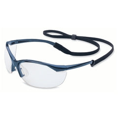 Honeywell 11150905 Vapor Eyewear Clear Lens Polycarbonate Fog-Ban Anti-Fog Metallic Blue Frame