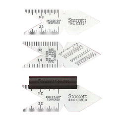 L.S. Starrett 51475 Center Gauges Inch Spring Steel