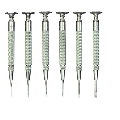 L.S. Starrett 52564 Jewelers' Screwdriver Sets Slotted 6 Piece