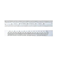 L.S. Starrett 56660 Steel Rule With Decimal Equivalents 6 Inches