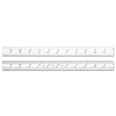 L.S. Starrett 52679 Spring Tempered Rule 12 in 4R Measurement Type