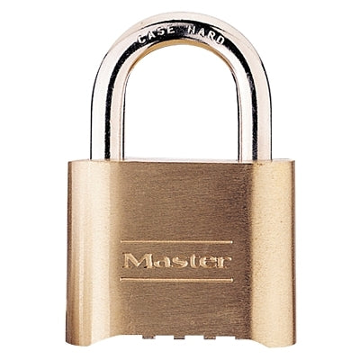 Master Lock 175LH Set Your Own Combination Padlock with Extra Long Shackle Brass Finish