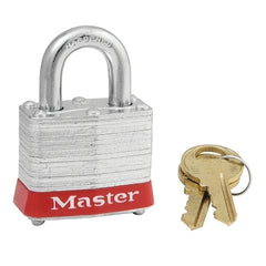 Master Lock 3RED Laminated Steel Safety Lockout Padlock