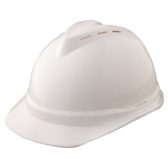 MSA 10034018 V-Gard 500 Safety Hard Hat - Standard, Fas-Trac III Suspension, Polyethylene, White