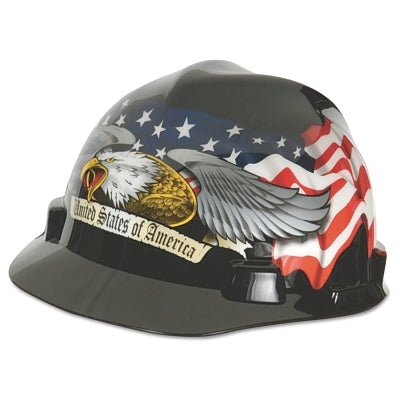 MSA 10052945 V-Gard Freedom Series Protective Cap American Stars and Stripes One Size