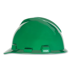 MSA 475360 V-Gard Cap Style Safety Hard Hat With Fas-Trac III Ratchet Suspension Yellow