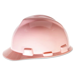 MSA SAFETY 495862 V-Gard Hard Hat Fas-Trac III Suspension Standard Size Pink