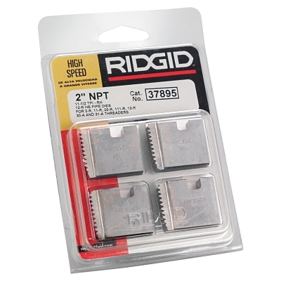 Ridgid 37895 Manual Threading Pipe and Bolt Dies Only 2 in - 11-1/2 NPT 12R HS