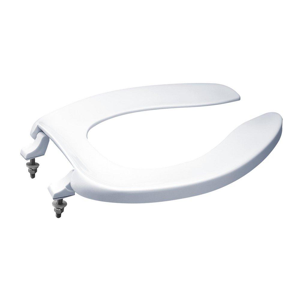 Toto SC534#01 Elongated Open Front Commercial Toilet Seat Cotton White