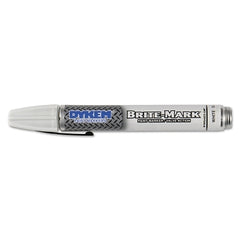 Dykem 40008 Brite-Mark 40 Permanent Paint Marker Medium White