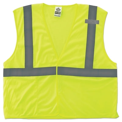 Ergodyne 21027 GloWear 8210HL Class 2 Economy Vest Hook/Loop Closure 2XL/3XL Lime