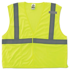 Ergodyne 21027 GloWear 8210HL Class 2 Economy Vest Hook/Loop Closure 2XL/3XL Lime