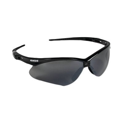 Kleenguard V30 Nemesis Safety Glasses Smoke Mirror Lens Black Frame Polycarbonate