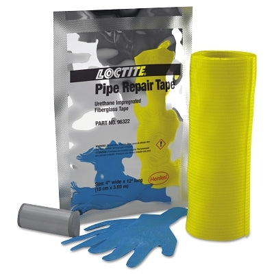 Loctite 269078 Pipe Repair Kit 4 inches x 12 feet White Tape with Epoxy Stick and Gloves