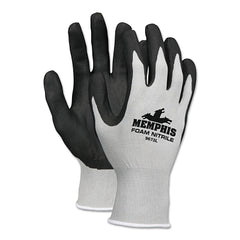 MCR Safety 9673XL NXG Foam Nitrile Dip Gloves X-Large Black/Gray 12 Pair