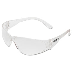 MCR Safety CL110 Checklite CL1 Frameless Safety Glasses Polycarbonate Clear Lens (12 Pack)