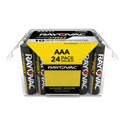 Rayovac ALAAA24PPJ Ultra Pro Alkaline Reclosable Batteries 1.5 V (24 Pack)