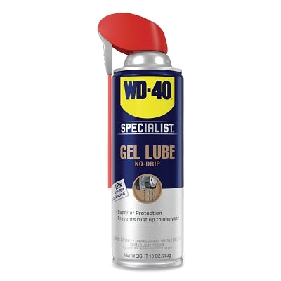 WD-40 SPECIALIST WD40300103 Specialist Gel Lube No-Drip 10 oz Aerosol Can with Straw