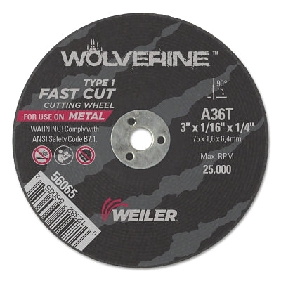 WEILER 56065 GRINDING & CUT OFF WHEELS