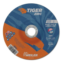 Weiler 58022 Tiger Zirc Cutting Wheel 6 inches 7/8 inches Arbor Z60T