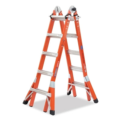 Werner FMT-22 Fiberglass Multi-Position Ladder 21 ft - 300 lb Capacity