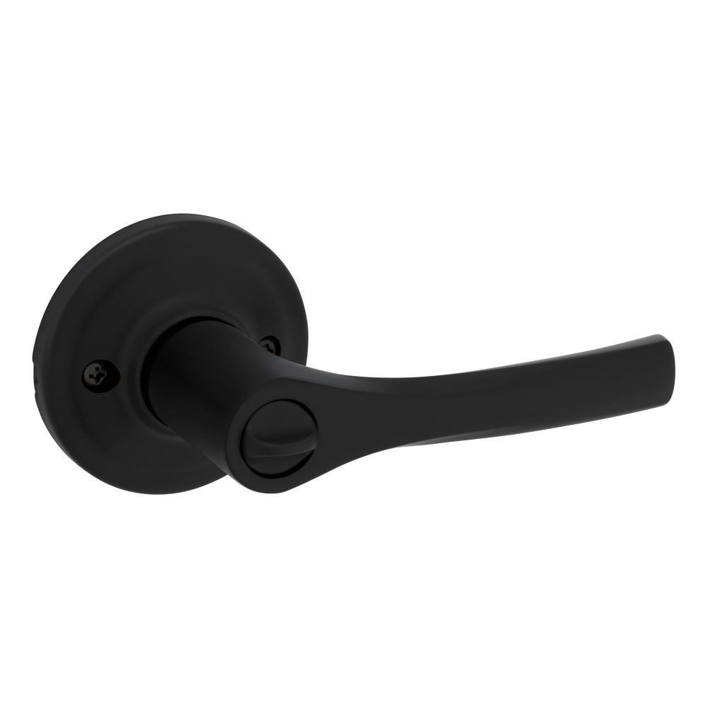 KWIKSET Kwikset 300HYL-514 Henley Lever Privacy Door Lock Matte Black
