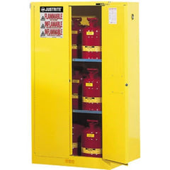 JUSTRITE 896020 Sure-Grip EX Yellow Safety Cabinet 60 Gallon