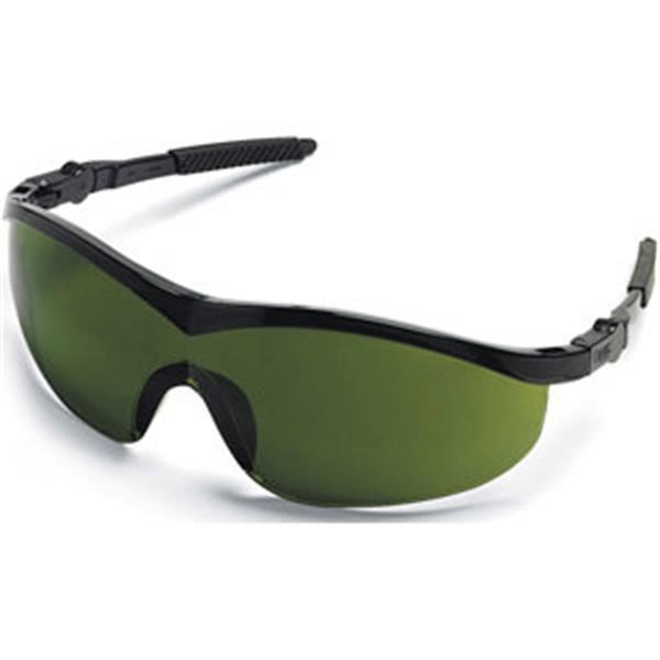 MCR Safety ST112 Storm Safety Glasses Black Frame Grey Lens 1 Pair