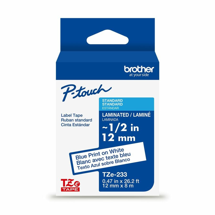 BROTHER Brother BRTTZE233G P-touch TZe233 Laminated Label Tape 12 mm x 8 m