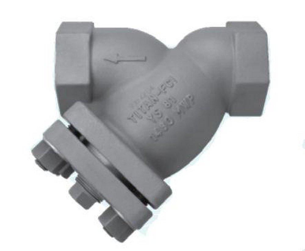 Titan Flow Control YS81C0050 YS 81-CS 1/2 in. 600# Carbon Steel Threaded 1/16 Perforated Wye Strainer