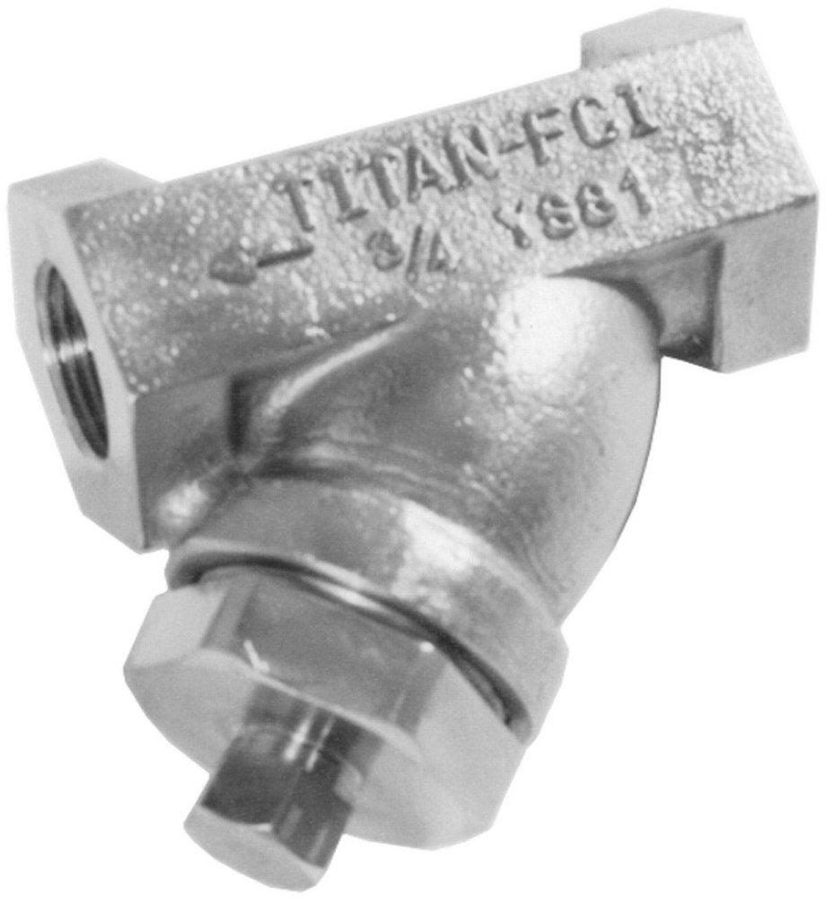 Titan Flow Control YS81S0075 YS 81-SS 3/4 in. 600# Stainless Steel Threaded 1/16 Perforated Wye Strainer