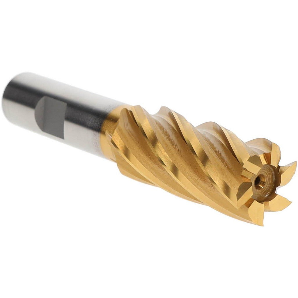 HERTEL Hertel E8032052 Square End Mill 13/16 in 6 Flute Hss Tin