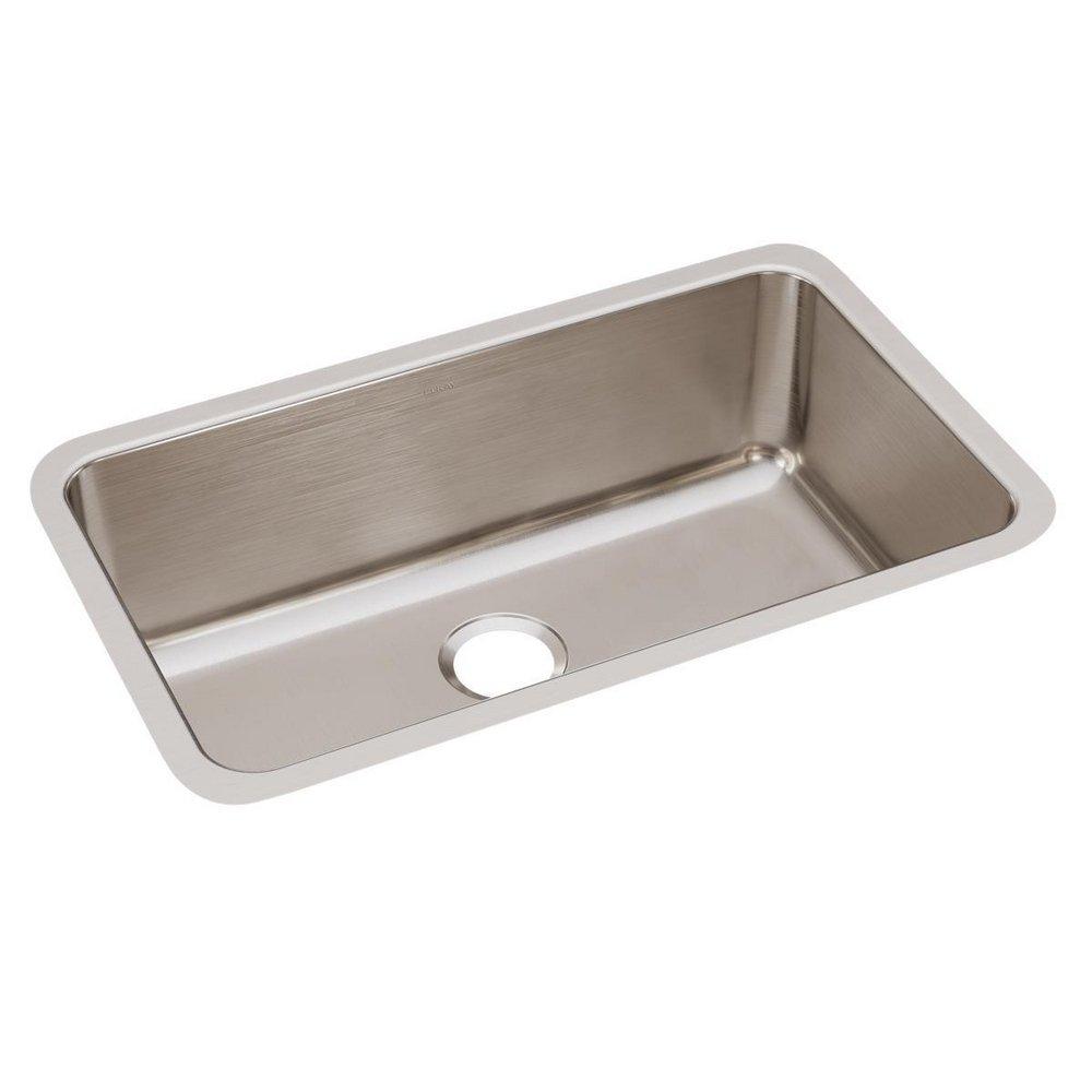 Elkay ELUH281610 Lustertone Classic Stainless Steel 30-1/2 x 18-1/2 x 10 Single Bowl Undermount Sink